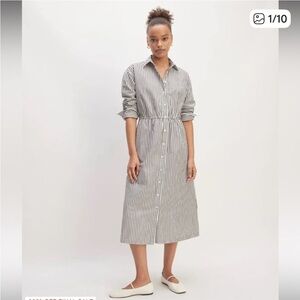 Everlane Striped Shirt Dress (Small)